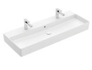 Раковина Villeroy & Boch Memento 2.0 120х47 см с переливом TitanCeram CeramicPlus каменный белый 4A22C4RW