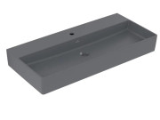 Раковина Villeroy & Boch Memento 2.0 100х47 см без перелива шлифованная TitanCeram CeramicPlus графит 4A221HI4
