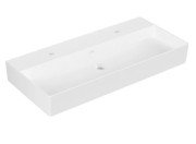 Раковина Villeroy & Boch Memento 2.0 100х47 см без перелива TitanCeram CeramicPlus каменный белый 4A22A1RW