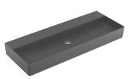 Раковина Villeroy & Boch Memento 2.0 120х47 см без перелива шлифованная TitanCeram CeramicPlus графит 4A22CFI4