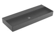 Раковина Villeroy & Boch Memento 2.0 120х47 см без перелива шлифованная TitanCeram CeramicPlus графит 4A22CFI4
