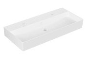 Раковина Villeroy & Boch Memento 2.0 100х47 см без переливу шліфована TitanCeram CeramicPlus альпійський білий 4A221KR1