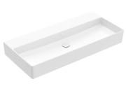 Раковина Villeroy & Boch Memento 2.0 100х47 см без перелива шлифованная TitanCeram альпийский белый 4A221F01