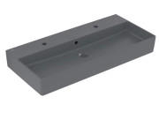 Раковина Villeroy & Boch Memento 2.0 100х47 см с переливом TitanCeram CeramicPlus графит 4A22A4I4