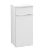 Шафка для ванної Villeroy & Boch Venticello 40,4х37,2 см петлі праворуч ДСП/МДФ білий матовий/ручка алюміній білий A95012MS