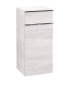 Шафка для ванної Villeroy & Boch Venticello 40,4х37,2 см петлі праворуч ДСП /МДФ біле дерево/ручка хром A95011E8