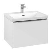 Тумба под раковину Villeroy & Boch Subway 3.0 62,2х42,9 см ДСП/алюминий белый бриллиант C57500VE