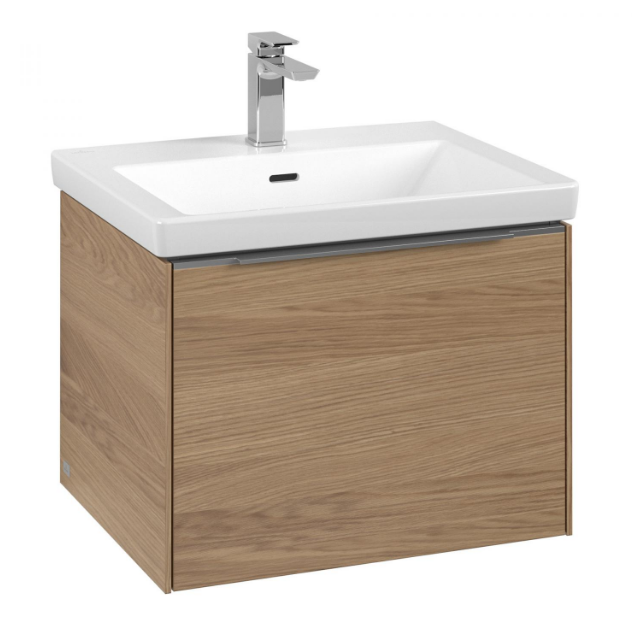 Тумба под раковину Villeroy & Boch Subway 3.0 57,2х42,9 см ДСП/алюминий дуб северный C57700VJ