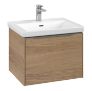 Тумба под раковину Villeroy & Boch Subway 3.0 57,2х42,9 см ДСП/алюминий дуб северный C57700VJ