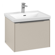 Тумба под раковину Villeroy & Boch Subway 3.0 57,2х42,9 см ДСП/алюминий серый кашемир C57700VN