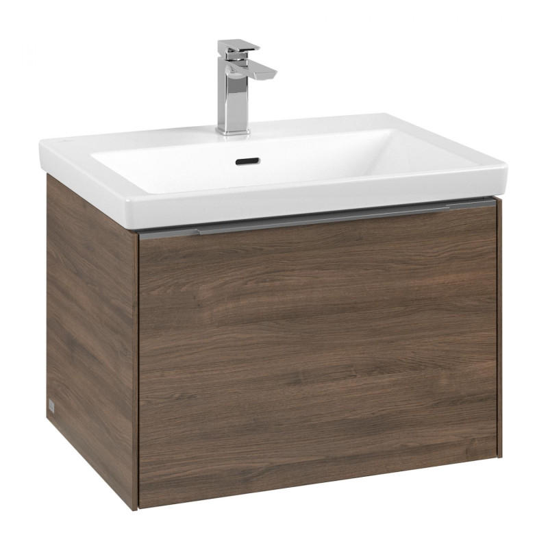 Тумба под раковину Villeroy & Boch Subway 3.0 62,2х42,9 см ДСП/алюминий дуб аризона C57500VH