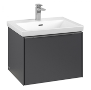 Тумба под раковину Villeroy & Boch Subway 3.0 57,2х42,9 см ДСП/алюминий графит C57700VR