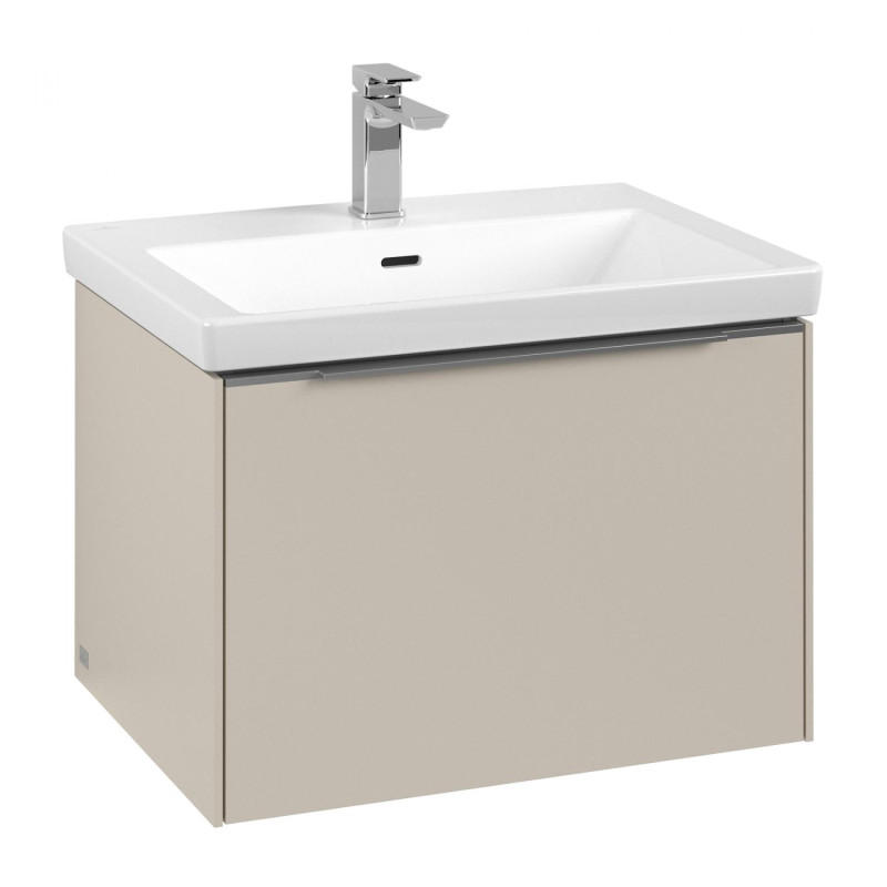 Тумба під раковину Villeroy & Boch Subway 3.0 62,2х42,9 см ДСП/алюміній кашемір сірий C57500VN