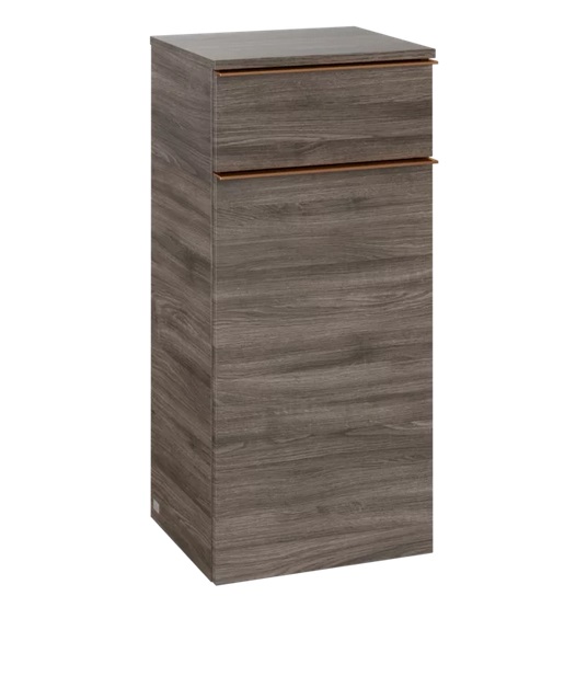 Шкафчик для ванной Villeroy & Boch Venticello 40,4х37,2 см петли справа ДСП каменный дуб/ручка медь A95015RK