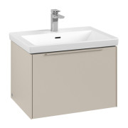 Тумба под раковину Villeroy & Boch Subway 3.0 62,2х42,9 см ДСП/алюминий серый кашемир/монохром C57502VN