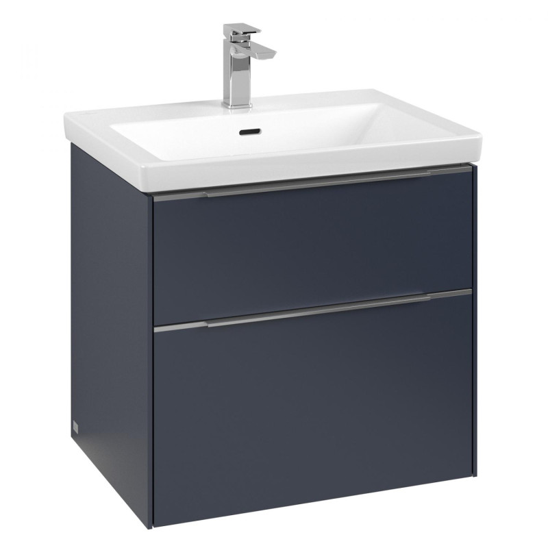 Тумба под раковину Villeroy & Boch Subway 3.0 62,2х57,6 см ДСП/алюминий морской синий C57600VQ