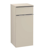 Шкафчик для ванной Villeroy & Boch Venticello 40,4х37,2 см петли справа ДСП мягкий серый/ручка хром A95011VK