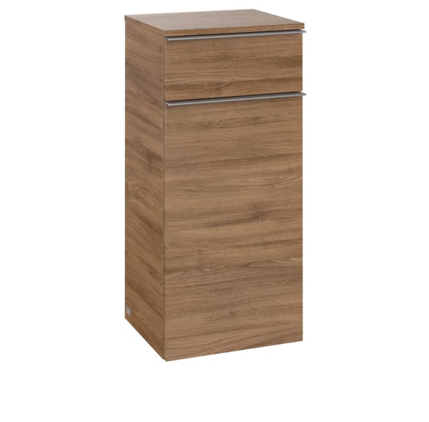 Шкафчик для ванной Villeroy & Boch Venticello 40,4х37,2 см петли справа ДСП дуб канзас/ручка хром A95011RH