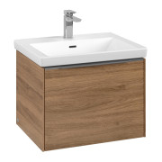 Тумба под раковину Villeroy & Boch Subway 3.0 57,2х42,9 см ДСП/алюминий дуб канзас C57700RH