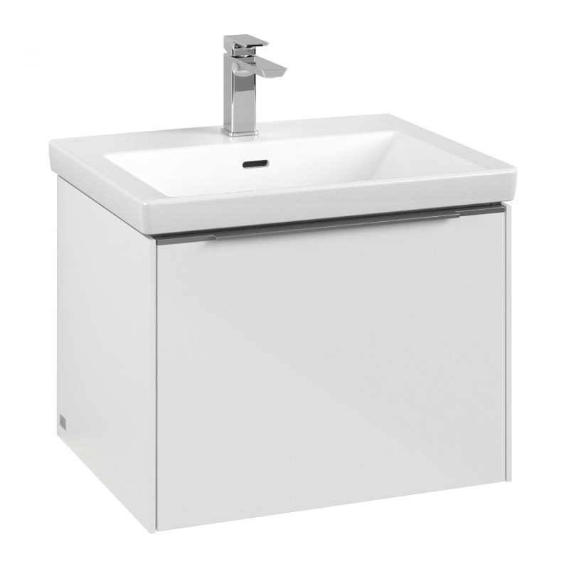 Тумба под раковину Villeroy & Boch Subway 3.0 57,2х42,9 см ДСП/алюминий чистый белый C57700VF