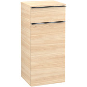 Шафка для ванної Villeroy & Boch Venticello 40,4х37,2 см петлі праворуч ДСП в'яз друкарський/ручка хром A95011PN