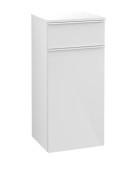Шкафчик для ванной Villeroy & Boch Venticello 40,4х37,2 см петли справа МДФ глянцевый белый/ручка алюминий белый A95012DH