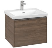 Тумба під раковину Villeroy & Boch Subway 3.0 57,2х42,9 см ДСП/алюміній дуб аризона C57700VH