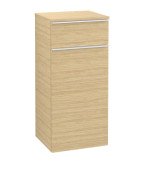 Шафка для ванної Villeroy & Boch Venticello 40,4х37,2 см петлі праворуч ДСП північний дуб/ручка алюміній білий A95012VJ