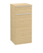 Шафка для ванної Villeroy & Boch Venticello 40,4х37,2 см петлі праворуч ДСП північний дуб/ручка алюміній білий A95012VJ