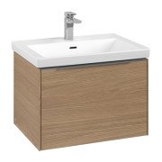 Тумба під раковину Villeroy & Boch Subway 3.0 62,2х42,9 см ДСП/алюміній дуб північний C57500VJ