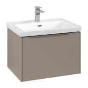 Тумба под раковину Villeroy & Boch Subway 3.0 62,2х42,9 см ДСП/алюминий тауп C57500VM