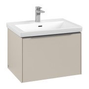 Тумба под раковину Villeroy & Boch Subway 3.0 62,2х42,9 см ДСП/алюминий серый кашемир C57500VN