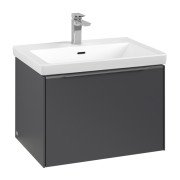 Тумба под раковину Villeroy & Boch Subway 3.0 62,2х42,9 см ДСП/алюминий графит C57500VR