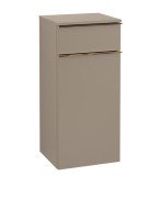 Шкафчик для ванної Villeroy & Boch Venticello 40,4х37,2 см петлі праворуч ДСП трюфель сірий/ручка мідь A95015VG