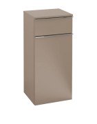 Шкафчик для ванной Villeroy & Boch Venticello 40,4х37,2 см петли справа ДСП трюфель серый/ручка хром A95011VG