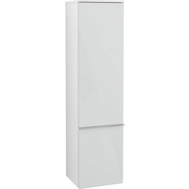 Пенал Villeroy & Boch Venticello 40,4х37,2х154,6 см петли слева МДФ стекло глянцевое белое/ручка хром A95101RE