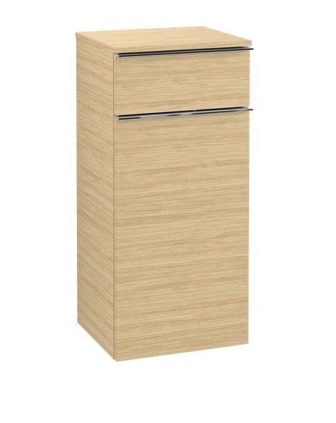 Шафка для ванної Villeroy & Boch Venticello 40,4х37,2 см петлі праворуч ДСП північний дуб/ручка хром A95011VJ