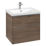 Тумба под раковину Villeroy & Boch Subway 3.0 62,2х57,6 см ДСП/алюминий дуб аризона C57600VH