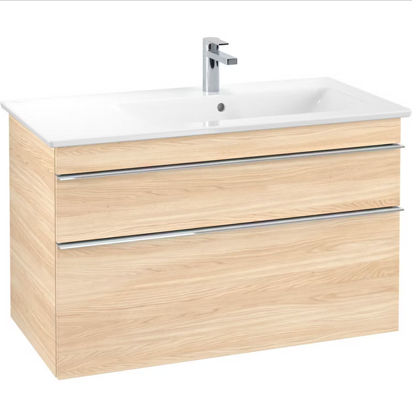 Тумба під раковину Villeroy & Boch Venticello 95,3х50,2 см ДСП в'яз друкарський/ручка хром A92801PN