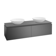 Тумба під раковину Villeroy & Boch Legato 120х38 см МДФ/ДСП глянсовий сірий B58300FP