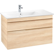 Тумба під раковину Villeroy & Boch Venticello 95,3х50,2 см ДСП в'яз друкарський/ручка мідь A92705PN