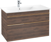 Тумба під раковину Villeroy & Boch Venticello 95,3х50,2 см ДСП дуб аризона/ручка мідь A92705VH