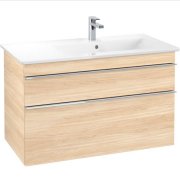 Тумба под раковину Villeroy & Boch Venticello 95,3х50,2 см ДСП вяз печатный/ручка хром A92801PN