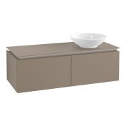 Тумба під раковину Villeroy & Boch Legato 120х38 см ДСП/ДСП сірий трюфель B58100VG