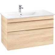 Тумба под раковину Villeroy & Boch Venticello 95,3х50,2 см ДСП вяз печатный/ручка медь A92705PN