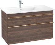 Тумба под раковину Villeroy & Boch Venticello 95,3х50,2 см ДСП дуб аризона/ручка медь A92705VH