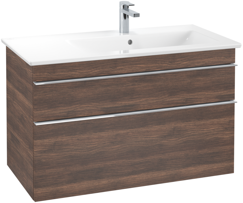 Тумба под раковину Villeroy & Boch Venticello 95,3х50,2 см ДСП дуб аризона/ручка хром A92801VH