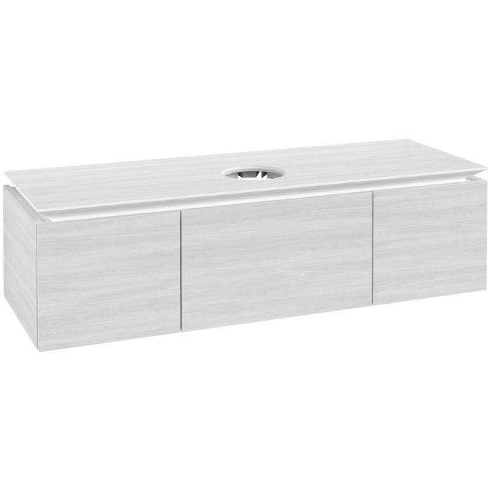 Тумба під раковину Villeroy & Boch Legato 140х38 см ДСП біле дерево B58500E8