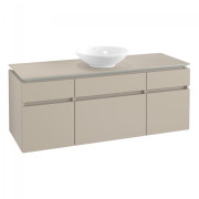 Тумба під раковину Villeroy & Boch Legato 140х55 см ДСП ніжно-сірий B58600VK