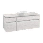Тумба під раковину Villeroy & Boch Legato 140х55 см ДСП біле дерево B58600E8